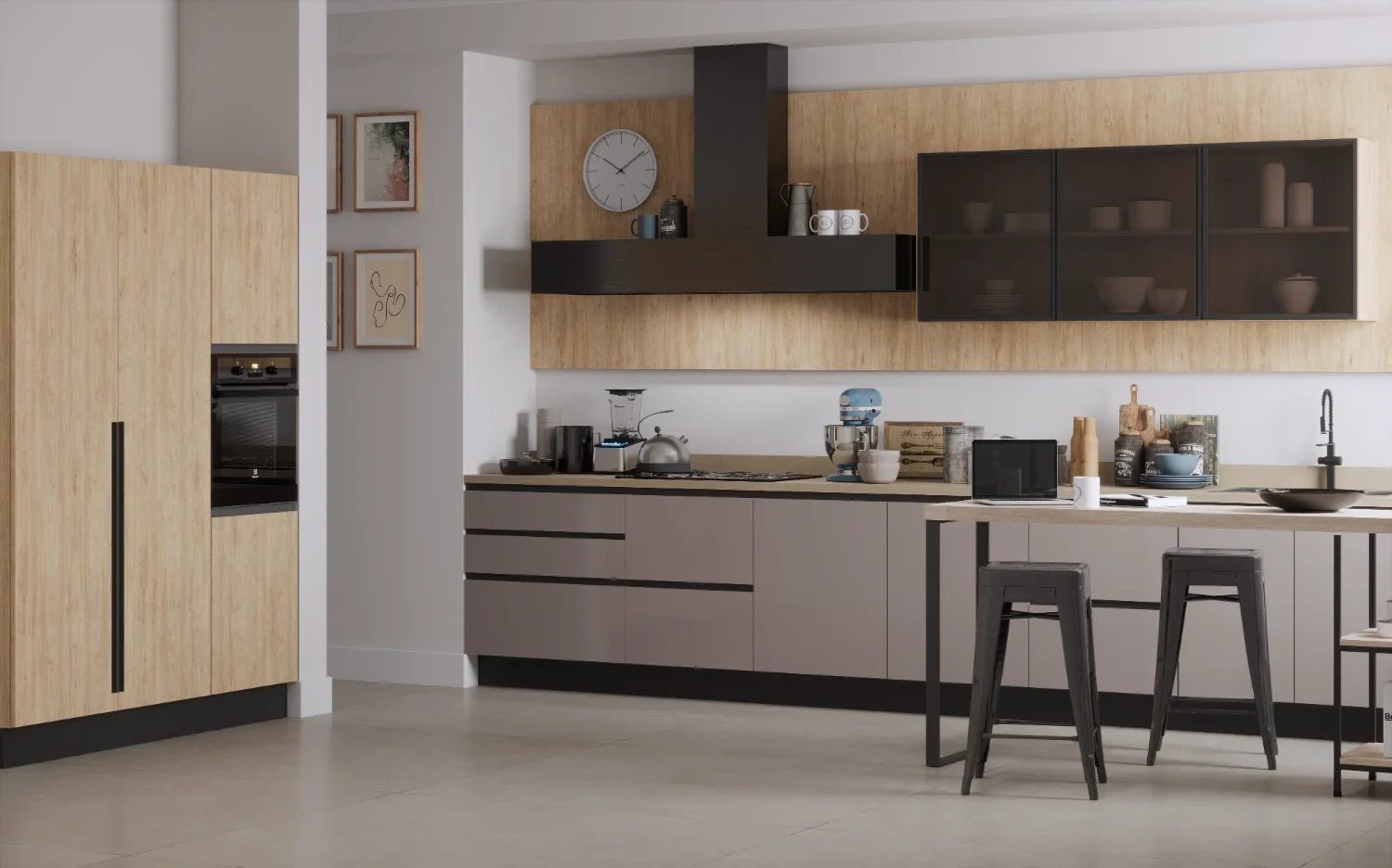 Cocina Line Transicional