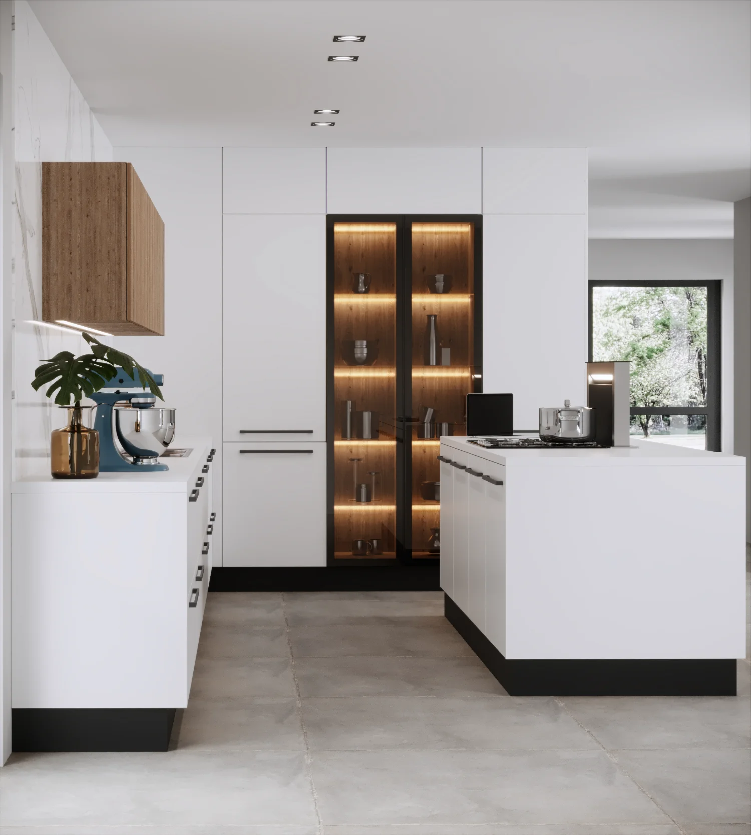 Cocina Pura Minimalista